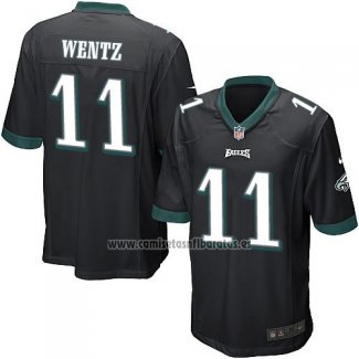 Camiseta NFL Game Philadelphia Eagles Wentz Negro