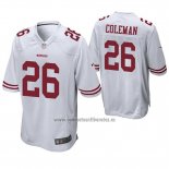 Camiseta NFL Game San Francisco 49ers Tevin Coleman Blanco