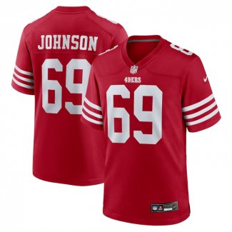 Camiseta NFL Game San Francisco 49ers Zack Johnson Rojo