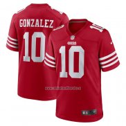 Camiseta NFL Game San Francisco 49ers Zane Gonzalez Rojo