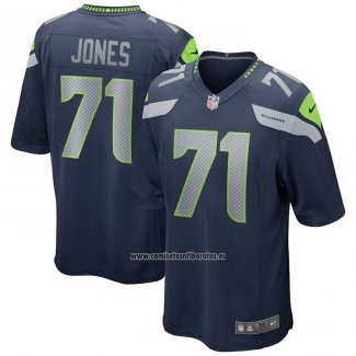 Camiseta NFL Game Seattle Seahawks Walter Jones Retired Azul