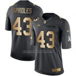 Camiseta NFL Gold Anthracite Philadelphia Eagles Sproles Salute To Service 2016 Negro