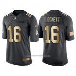 Camiseta NFL Gold Anthracite Seattle Seahawks Lockett Salute To Service 2016 Negro