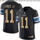 Camiseta NFL Gold Legend Detroit Lions Jones Jr Negro