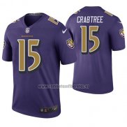 Camiseta NFL Legend Baltimore Ravens Michael Crabtree Violeta Color Rush