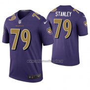 Camiseta NFL Legend Baltimore Ravens Ronnie Stanley Violeta Color Rush
