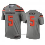 Camiseta NFL Legend Cleveland Browns Case Keenum Inverted Gris