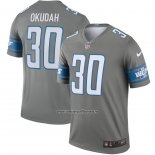 Camiseta NFL Legend Detroit Lions Jeff Okudah Gris