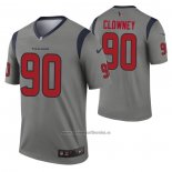 Camiseta NFL Legend Houston Texans Jadeveon Clowney Inverted Gris