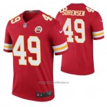 Camiseta NFL Legend Kansas City Chiefs 49 Daniel Sorensen Color Rush Rojo