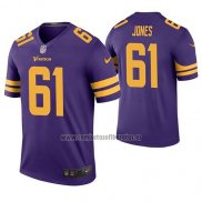 Camiseta NFL Legend Minnesota Vikings Brett Jones Violeta Color Rush