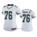 Camiseta NFL Legend Mujer Green Bay Packers Jon Runyan Jr. Blanco Color Rush