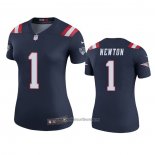 Camiseta NFL Legend Mujer New England Patriots Cam Newton Azul Color Rush