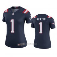 Camiseta NFL Legend Mujer New England Patriots Cam Newton Azul Color Rush