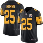 Camiseta NFL Legend Pittsburgh Steelers Burns Negro