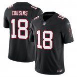 Camiseta NFL Limited Atlanta Falcons Kirk Cousins Vapor F.U.S.E. Negro1
