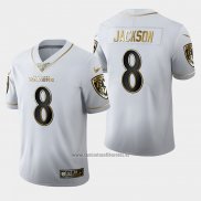 Camiseta NFL Limited Baltimore Ravens Jackson Golden Edition Blanco