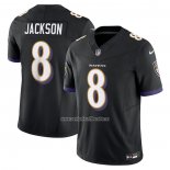 Camiseta NFL Limited Baltimore Ravens Lamar Jackson Vapor F.U.S.E. Negro