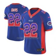 Camiseta NFL Limited Buffalo Bills Vontae Davis Azul 2018 Rush Drift Fashion