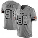 Camiseta NFL Limited Chicago Bears Hicks Team Logo Gridiron Gris