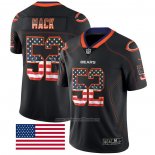 Camiseta NFL Limited Chicago Bears Mack Rush USA Flag Negro