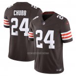 Camiseta NFL Limited Cleveland Browns Nick Chubb Vapor F.U.S.E. Marron