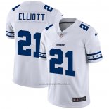 Camiseta NFL Limited Dallas Cowboys Elliott Team Logo Fashion Blanco