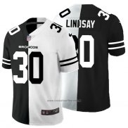 Camiseta NFL Limited Denver Broncos Lindsay Black White Split