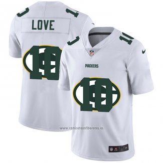 Camiseta NFL Limited Green Bay Packers Love Logo Dual Overlap Blanco