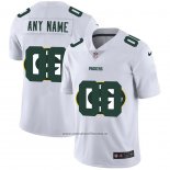 Camiseta NFL Limited Green Bay Packers Personalizada Logo Dual Overlap Blanco