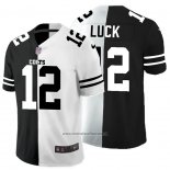 Camiseta NFL Limited Indianapolis Colts Luck Black White Split