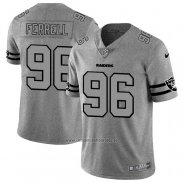 Camiseta NFL Limited Las Vegas Raiders Ferrell Team Logo Gridiron Gris