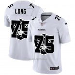 Camiseta NFL Limited Las Vegas Raiders Long Logo Dual Overlap Blanco