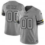 Camiseta NFL Limited Los Angeles Chargers Personalizada Team Logo Gridiron Gris