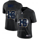 Camiseta NFL Limited Los Angeles Rams Goff Logo Dual Overlap Negro