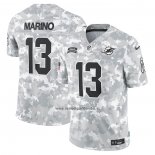 Camiseta NFL Limited Miami Dolphins Dan Marino 2024 Salute To Service Retired Gris
