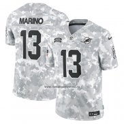 Camiseta NFL Limited Miami Dolphins Dan Marino 2024 Salute To Service Retired Gris