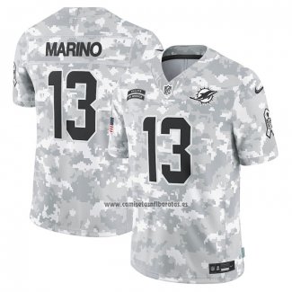 Camiseta NFL Limited Miami Dolphins Dan Marino 2024 Salute To Service Retired Gris