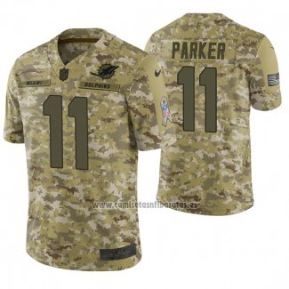 Camiseta NFL Limited Miami Dolphins Devante Parker 2018 Salute To Service Camuflaje