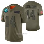 Camiseta NFL Limited Miami Dolphins Ryan Fitzpatrick 2019 Salute To Service Verde