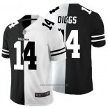 Camiseta NFL Limited Minnesota Vikings Oiggs Black White Split