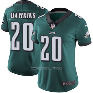 Camiseta NFL Limited Mujer Philadelphia Eagles 20 Dawkins Verde