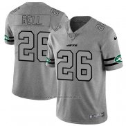 Camiseta NFL Limited New York Jets Bell Team Logo Gridiron Gris