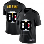 Camiseta NFL Limited Pittsburgh Steelers Personalizada Logo Dual Overlap Negro