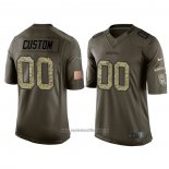 Camiseta NFL Limited Seattle Seahawks Personalizada Salute To Service Verde2