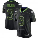 Camiseta NFL Limited Seattle Seahawks Wilson Lights Out Negro