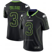 Camiseta NFL Limited Seattle Seahawks Wilson Lights Out Negro