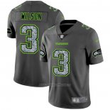Camiseta NFL Limited Seattle Seahawks Wilson Static Fashion Gris