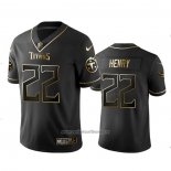 Camiseta NFL Limited Tennessee Titans Henry Golden Edition Negro