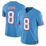 Camiseta NFL Limited Tennessee Titans Will Levis Vapor F.U.S.E. Alterno Retro Azul